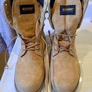 Wolverine Leather Lace Up Boots Size 9